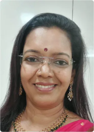 Portrait of Dr. Beena Thankappan.